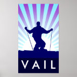downhill ski vail posters