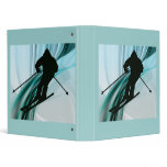 Downhill Skier on Icy Ribbons binders