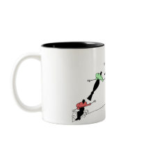 DOWNHILL SKIERS SNOW SPORT mugs by Sofia_Youshi DOWNHILL SKIERS SNOW SPORT mugs