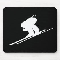 Downhill skiing mousepads by sportsboutique Downhill skiing mousepads