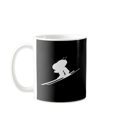 Downhill skiing coffee mugs by sportsboutique