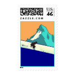 Downhill Skiing Trip Weekend Away Vacation Stamps