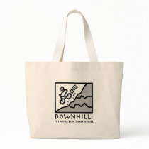 Downhill Thrill Mountain Biking Tote Bag