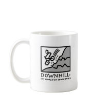 Downhill Thrill Mountain Biking Coffee Mug