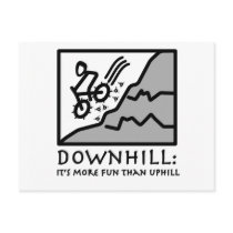 Downhill Thrill Mountain Biking Postcards