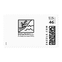 Downhill Thrill Postage Stamps