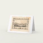 Downieville, CA Panoramic Map 1856 (0522A) cards