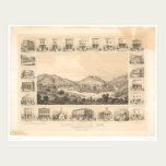 Downieville, CA Panoramic Map 1856 (0522A) posters