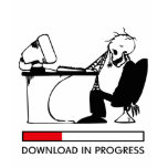 Download in Progress t-shirts