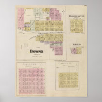 Downs, Bloomington, Covert, Appleton, Kansas