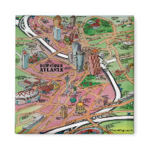 Downtown Atlanta Georgia magnets by FunGraphix Downtown Atlanta Georgia magnets