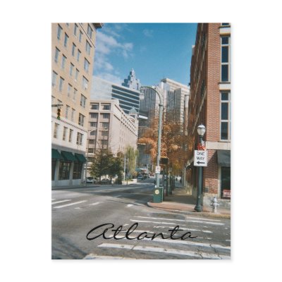 Downtown Atlanta Postcard by JohnnaCrider