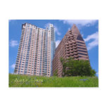 Downtown Austin with Bluebonnets Post Cards