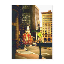 Downtown Boston on Kilby Street Post Card