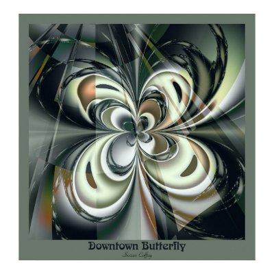 Downtown Butterfly Print by Susan