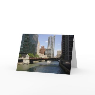 Downtown Chicago Canal card