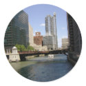 Downtown Chicago Canal stickers by allthingsnatural Downtown Chicago Canal stickers