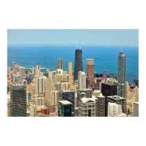 Downtown Chicago skyline posters