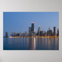 Downtown Chicago Skyline Posters