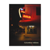 Downtown Columbus Indiana postcard