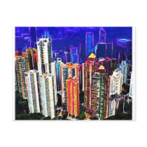 Downtown Hong Kong: China: postcards