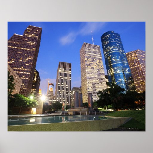 Downtown Houston, Texas Posters Zazzle