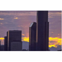 Downtown In The Evening Cut Out