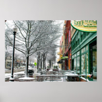 Downtown in Winter posters