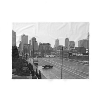 Downtown Kansas City Fleece Blanket