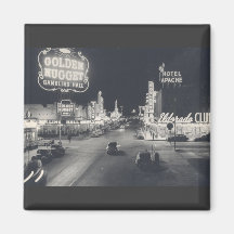 Downtown Las Vegas Retro Fridge Magnets