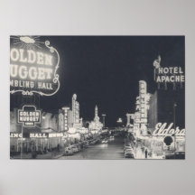 Downtown Las Vegas Retro Poster