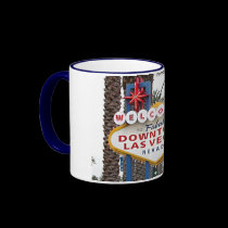 Downtown Las Vegas Sign Mug by vegasdusoleil Downtown Las Vegas Sign Mug