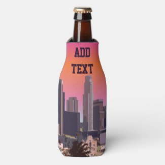 Downtown Los Angeles - Customizable Image Bottle Cooler