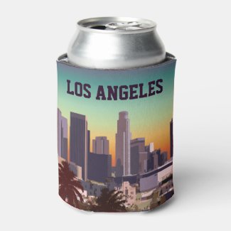 Downtown Los Angeles - Customizable Image Can Cooler