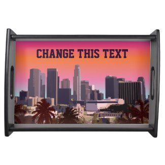 Downtown Los Angeles - Customizable Image Serving Tray