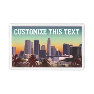 Downtown Los Angeles - Customizable Image Serving Tray