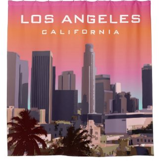 Downtown Los Angeles - Customizable Image Shower Curtain