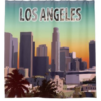 Downtown Los Angeles Shower Curtain