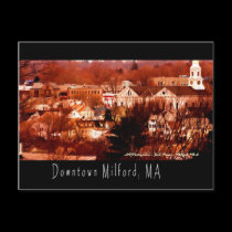 Downtown Milford, MA postcards
