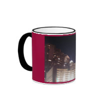 Downtown Nite Lights mugs by dinahcreates Downtown Nite Lights mugs