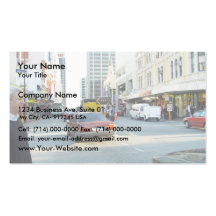 Downtown Perth Traffic During Construction Of Mand Business Cards