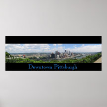 Downtown Pittsburgh Panorama Print