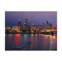 Downtown Portland at Night postcards by rdh1079 Downtown Portland at Night postcards