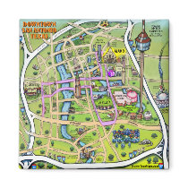Downtown San Antonio Texas magnets by FunGraphix Downtown San Antonio Texas magnets