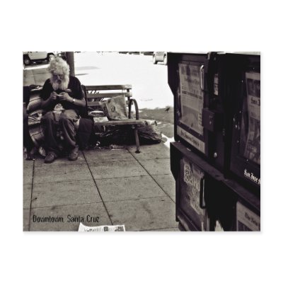 Downtown, Santa Cruz Post Card by Luka79