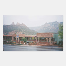 Downtown Sedona, Arizona Rectangle Sticker