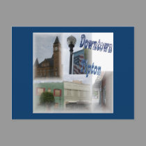 Downtown Tipton Collage postcards by sharpcreations Downtown Tipton Collage postcards