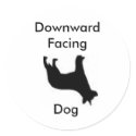 Downward Facing Dog stickers
