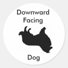 Downward Facing Dog Sticker