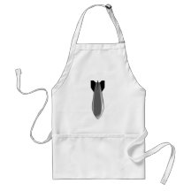 Downwards pointed bomb aprons